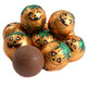Palmer Bumpkins Double Chocolate Balls, foil-wrapped, bite-sized milk chocolate candy, approx. 37 per pound, Halloween.