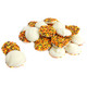 Fall White Chocolate Nonpareils, creamy white chocolate discs with festive autumn-colored sprinkles, approx. 130 pieces.