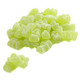 Green sour Margarita gummy bears. Approx 72 per pound, bursting with zesty lime and orange flavors.