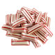 Hammonds Old Fashioned Peppermint Straws, red and white striped, crisp, airy, filled with rich chocolate.