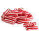 Mini red licorice candy canes, 6x 4.4LB bags, soft chewy red licorice & cream flavor.