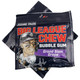 Aaron Judge Big League Chew Grand Slam Grape shredded bubble gum pouch, vibrant purple with baseball icon.