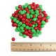 Red and Green Mini Christmas M&M's, classic chocolates for holiday baking, decorating, and candy buffets.