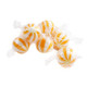 Candyman's Jumbo Mango Hard Candy Balls, vibrant orange, approx. 45 pieces per pound, sweet tangy tropical flavor.