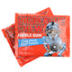 Big League Chew First Pitch Fruit Punch shredded bubble gum, bright red, juicy fruit flavor, baseball candy.