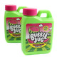 Twelve 1.94oz watermelon bubble gums, each in a vibrant red and green Bubble Jug container, retro candy.