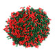 Vibrant red and green Christmas Sprinkles, perfect for holiday baking, cookies, cakes, and cupcakes.