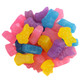 Brightly colored Easter Rabbit Jubes, chewy fruit-flavored jelly candy shaped like rabbits, approx. 70 per pound.