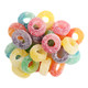 Albanese Sour Mini Puckerings, colorful cherry, orange, pineapple, mango, blue raspberry, grape bite-sized sour gummies.