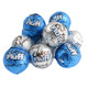 Palmer Chocofluff Marshmallow Balls, rich brown chocolate-coated fluffy marshmallow candy, bite-sized, approx 48 per pound.