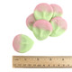 Vibrant pink, light green alien-shaped Gummy Aliens. Tangy watermelon flavored bulk gummy candy, approx. 53 pieces per pound.