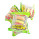Efrutti Sour Gummy Mini Burgers 2LB bag. Bite-sized candies shaped like mini hamburgers, colorful bun, lettuce, cheese, patty layers.