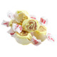 Individually wrapped Taffy Town Pineapple Upside Down Cake salt water taffy, golden, yellow, caramel colors, approx. 65 pieces per lb.