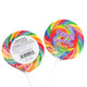 Albert's Giant Swirl Pops, 12 individually wrapped 4.25oz rainbow swirl lollipops with classic fruity flavor.