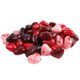 Jelly Belly Cherry Lovers heart-shaped jelly beans, vibrant pink and red. Approx 140 per lb, real cherry juice. Valentines candy.