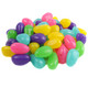 Colorful, speckled jelly beans, a vibrant, fruity mix with crisp shells and soft chewy centers, perfect for candy jars.