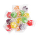Vibrant Sunrise Hard Candy Assorted Fruit Mix, 80 pieces per pound, colorful citrus, berry, apple, cherry, lemon, orange flavors.
