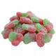 Chewy red cherry-shaped Sour Patch Kids candy, approx. 100 sour-then-sweet pieces per pound.