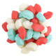 Albanese Liberty Lips Summer Gummies, red white blue lip-shaped lemonade candy, approx 130 pieces per pound.