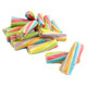 Fini Rainbow Licorice Twists, bright colorful chewy spiral candy, vibrant fruit flavors, sweet tangy, approx 90 per lb.