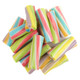 Fini Rainbow Licorice Twists, colorful spiral-shaped chewy candy with vibrant fruit flavors. Approx 90 pieces per pound.