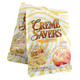 3oz bag of Creme Savers Peaches & Creme hard candies, featuring swirled peach and cream colors.