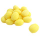 Sunrise Sanded Lemon Drops, classic yellow lemon-shaped hard candy with sugary coating, approximately 96 pieces per pound.