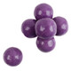 one-inch purple grape gumballs, highlighting the shiny, polished texture of the unwrapped outer shells