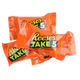 A pile of individually wrapped Reese's Take 5 Fun Size candy bars in their classic bright orange packaging