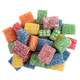 Colorful, cream-filled Fini Extra Sour Licorice Bricks, perfect for colorful candy buffets or sweet and sour movie snacks