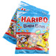 Bite-sized Haribo Balla Bites  colorful chewy outer coatings in red, green, and yellow