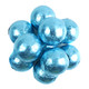 light blue foil-wrapped chocolate balls perfect for a baby shower dessert table