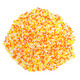 Candy Corn Nonpareils Sprinkles, tiny edible yellow, orange,  white sugar beads for Halloween baking.