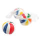 Close-up of old-fashioned cherry hard candy shaped like vintage beach balls