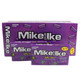 Front view of a single pocket-sized 0.78-ounce Mike and Ike Jolly Joes box, showing the vibrant deep purple grape candy design