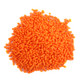 Orange candy sprinkles for Halloween cookies, cakes, and spooky dessert toppings.