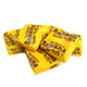 Original Banana Split Candy Chews, yellow square chewy taffy, rich banana flavor, approx 45 pieces per pound, retro USA candy.