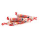 Classic Smarties candy rolls, vibrant rainbow-colored tablets, fruity orange and lemon flavors, approx 60 per pound.