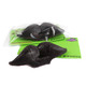 24 black, grape-flavored Wack-O Wax Mustache Candies, retro novelty wax candy, old fashioned treat.