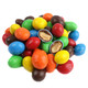 One pound M&M Peanut Candy, approx 190 bright, colorful chocolate-covered peanut pieces.