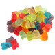 Colorful mini gummy bear cubs, 12 Albanese flavors, approx. 300 per pound.