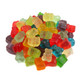 Mini gummy bear cubs, 12 Albanese flavors, assorted colors, 300 per pound, Made in USA.
