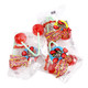 Twin Cherry Lollipops, 1LB bag, vibrant red, approx 30 individually wrapped two-flavor cherry candy pops.
