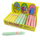 El Bubble Bubble Gum Cigars, 36 count, yellow banana, green apple, pink fruit flavors. Baby showers, gender reveals.