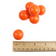 Vibrant orange 1-inch gumballs, sweet orange flavor. Many perfect for candy buffets, parties, vending.