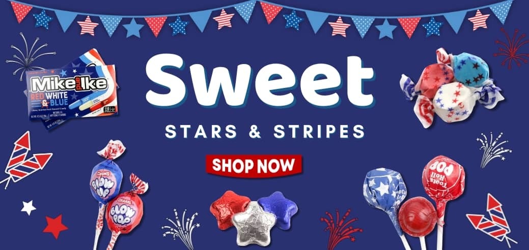 Patriotic Red White Blue Candy