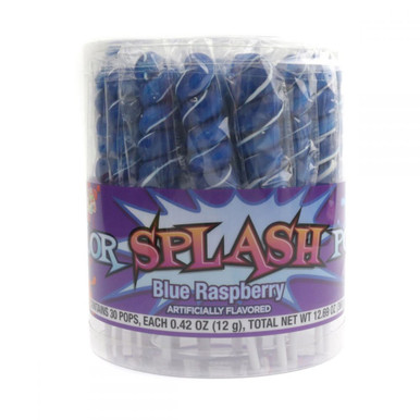 Candy | Royal Blue Twist Pops Raspberry 30 Piece