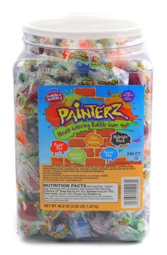 Dubble Bubble Painterz Bubble Gum Wrapped 240 Piece | Candy