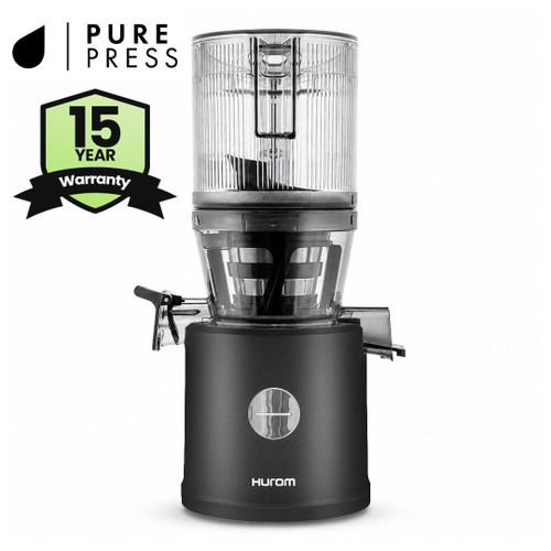 Hurom H80ST Pure Press Self-Feeding Slow Juicer in Matte Black