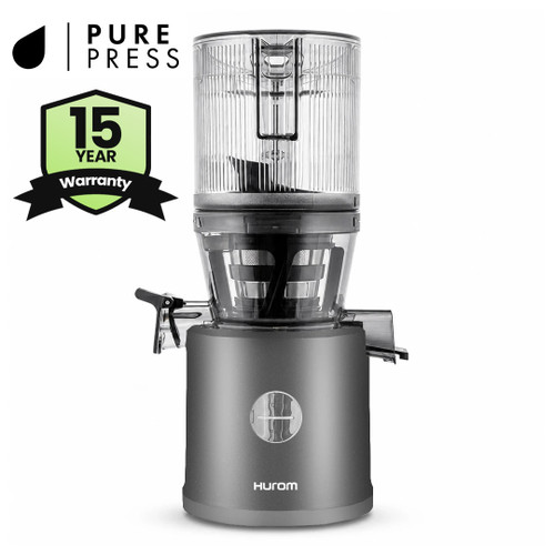 Hurom H80ST Pure Press Self-Feeding Slow Juicer in Matte Titanium Grey